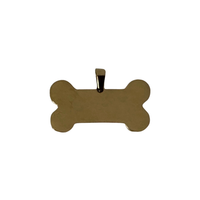 Polished Bone Stainless Steel Pet ID Tag