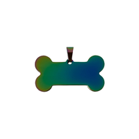 Polished Bone Stainless Steel Pet ID Tag