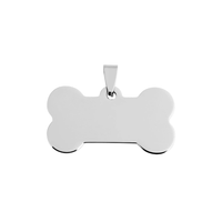 Polished Bone Stainless Steel Pet ID Tag
