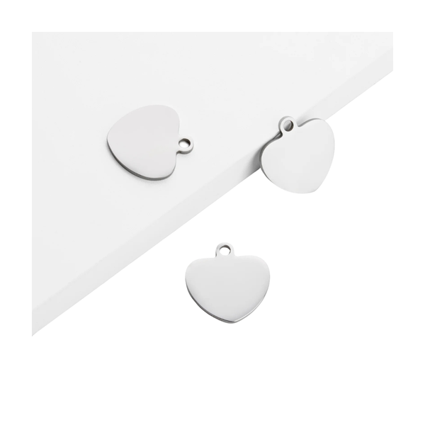 Stainless Steel Heart Tag